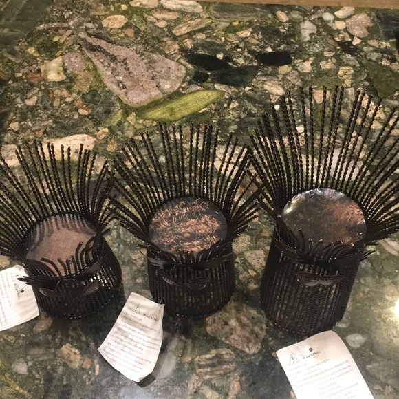 Set of 3 metal (iron) harvest candle holders from Cracker Barrel, NWT - Picture 6 of 11